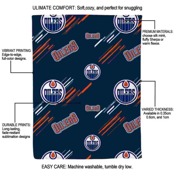 edmonton oilers fan spirit blue blanket new arrival