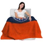 edmonton oilers gradient dots blue blanket latest model