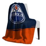 edmonton oilers gradient dots blue blanket top rated