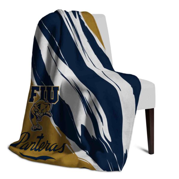 fiu panthers brushstrokes blue white blanket top rated