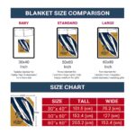 fiu panthers brushstrokes blue white blanket trendy