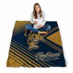 fiu panthers diagonal stripes blue blanket high quality