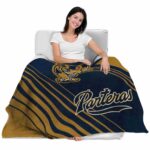 fiu panthers diagonal stripes blue blanket latest model