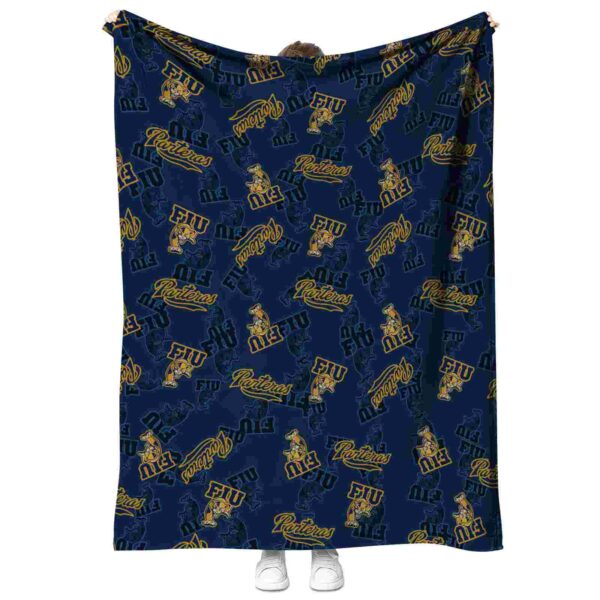 fiu panthers diehard fans blue blanket best selling