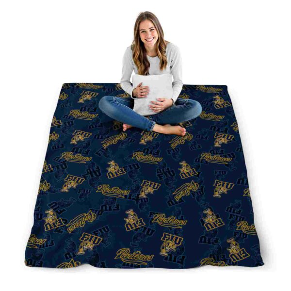 fiu panthers diehard fans blue blanket high quality
