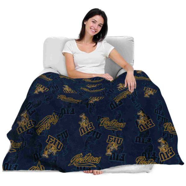 fiu panthers diehard fans blue blanket latest model