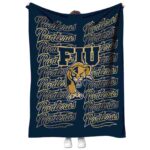 fiu panthers fan pride blue blanket best selling