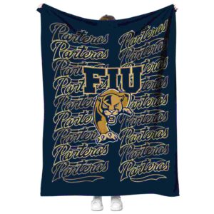 fiu panthers fan pride blue blanket best selling