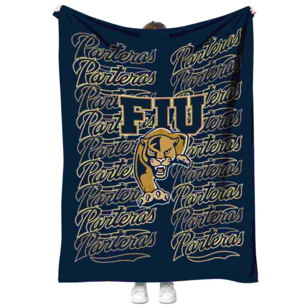 fiu panthers fan pride blue blanket best selling