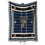 fiu panthers football field blue blanket best selling