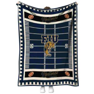 fiu panthers football field blue blanket best selling