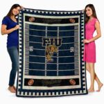 fiu panthers football field blue blanket fashion forward