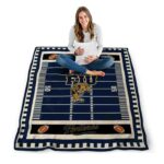 fiu panthers football field blue blanket high quality