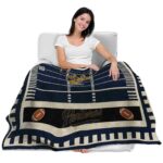 fiu panthers football field blue blanket latest model