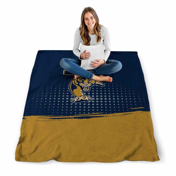 fiu panthers gradient dots blue blanket high quality