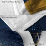 fiu panthers gradient dots blue blanket premium grade