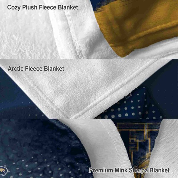 fiu panthers gradient dots blue blanket premium grade
