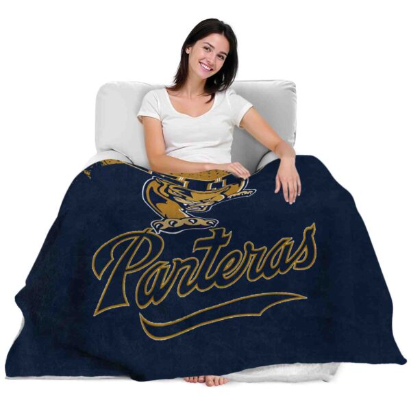 fiu panthers grunge texture blue blanket latest model