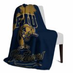 fiu panthers grunge texture blue blanket top rated
