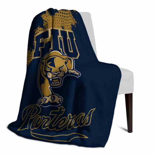 fiu panthers grunge texture blue blanket top rated