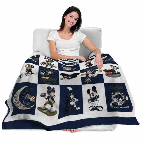 fiu panthers mickey minnie blue white blanket latest model
