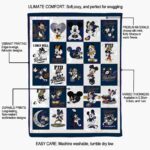 fiu panthers mickey minnie blue white blanket new arrival
