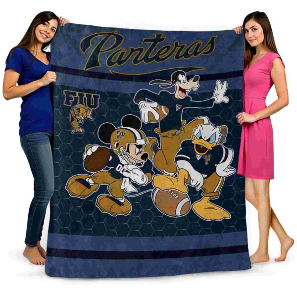 fiu panthers three musketeers blue blanket fashion forward