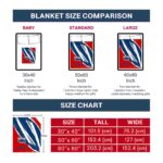 florida atlantic owls brushstrokes blue white blanket best selling