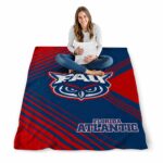 florida atlantic owls diagonal stripes blue blanket best selling
