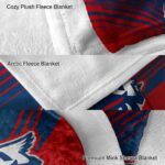 florida atlantic owls diagonal stripes blue blanket best selling
