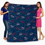 florida atlantic owls diehard fans blue blanket fashion forward