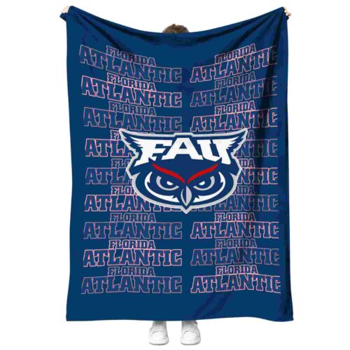 florida atlantic owls fan pride blue blanket best selling