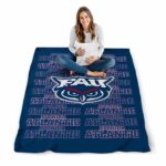 florida atlantic owls fan pride blue blanket high quality