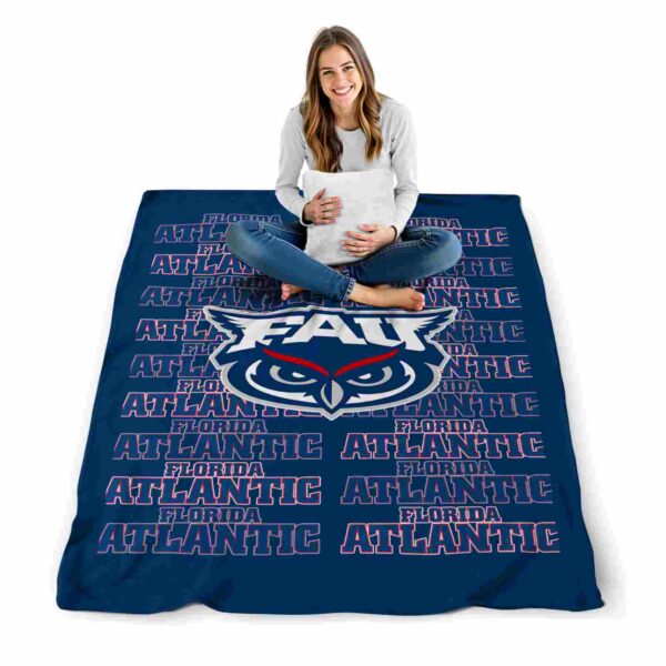 florida atlantic owls fan pride blue blanket high quality