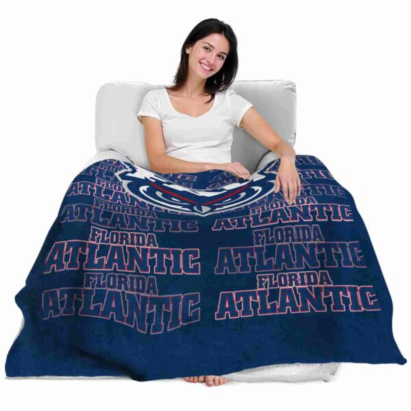 florida atlantic owls fan pride blue blanket latest model