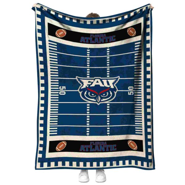 florida atlantic owls football field blue blanket best selling