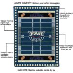 florida atlantic owls football field blue blanket new arrival