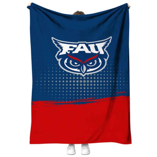 florida atlantic owls gradient dots blue blanket best selling