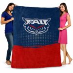 florida atlantic owls gradient dots blue blanket best selling