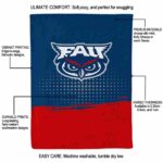 florida atlantic owls gradient dots blue blanket best selling