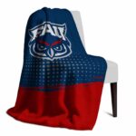 florida atlantic owls gradient dots blue blanket best selling