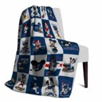 florida atlantic owls mickey minnie blue white blanket best selling