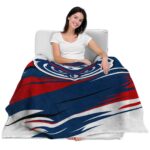 florida atlantic owls paint streaks blue white blanket best selling
