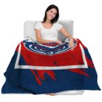 florida atlantic owls splatter effect blue blanket best selling