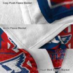 florida atlantic owls splatter effect blue blanket best selling
