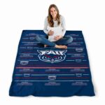 florida atlantic owls striped pattern blue blanket best selling