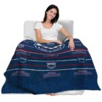florida atlantic owls striped pattern blue blanket best selling