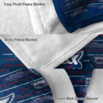 florida atlantic owls striped pattern blue blanket best selling