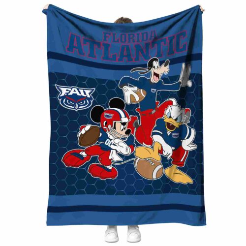 florida atlantic owls three musketeers blue blanket best selling