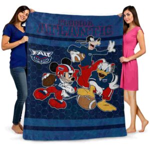 florida atlantic owls three musketeers blue blanket fashion forward